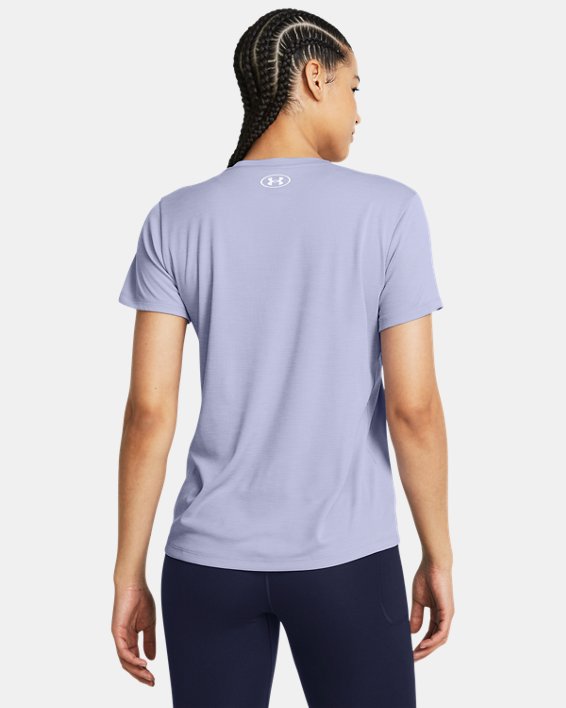 Tee-shirt à manches courtes UA Tech™ Textured pour femme, Purple, pdpMainDesktop image number 1
